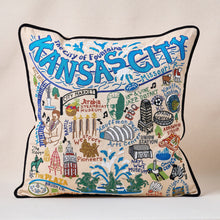 Load image into Gallery viewer, Kansas City Hand-Embroidered Pillow Pillow catstudio