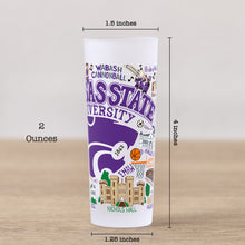 Load image into Gallery viewer, Kansas State University Collegiate Shot Glass Shot Glass catstudio