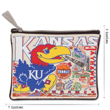 Load image into Gallery viewer, Kansas, University of Collegiate Zip Pouch Pouch catstudio