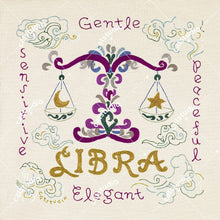 Load image into Gallery viewer, Libra Astrology Fine Art Print - 8x8 Art Print catstudio