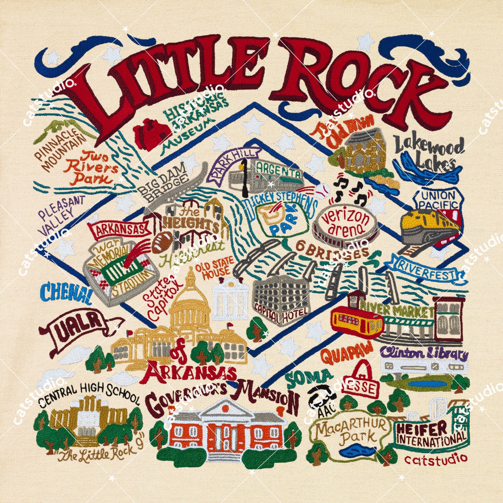 Little Rock Fine Art Print | Arkansas Collection by catstudio