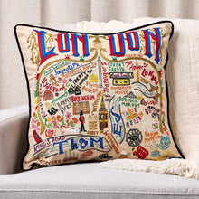 Load image into Gallery viewer, London Hand-Embroidered Pillow Pillow catstudio