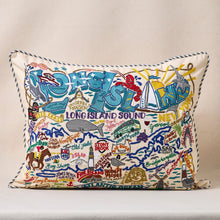 Load image into Gallery viewer, Long Island Hand-Embroidered Pillow Pillow catstudio