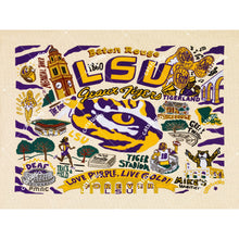 Load image into Gallery viewer, Louisiana State University (LSU) Collegiate Fine Art Print Art Print catstudio