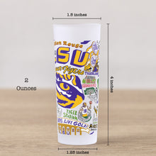 Load image into Gallery viewer, Louisiana State University (LSU) Collegiate Shot Glass Shot Glass catstudio