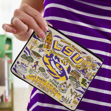 Load image into Gallery viewer, Louisiana State University (LSU) Collegiate Zip Pouch Pouch catstudio