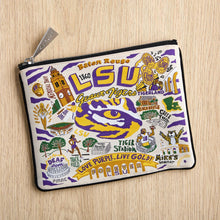 Load image into Gallery viewer, Louisiana State University (LSU) Collegiate Zip Pouch Pouch catstudio