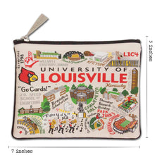 Load image into Gallery viewer, Louisville, University of Collegiate Zip Pouch Pouch catstudio