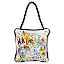 Load image into Gallery viewer, Maine woven Mini Pillow Ornament by catstudio
