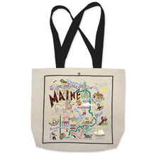 Load image into Gallery viewer, Maine Tote Bag Canvas Tote Bag catstudio