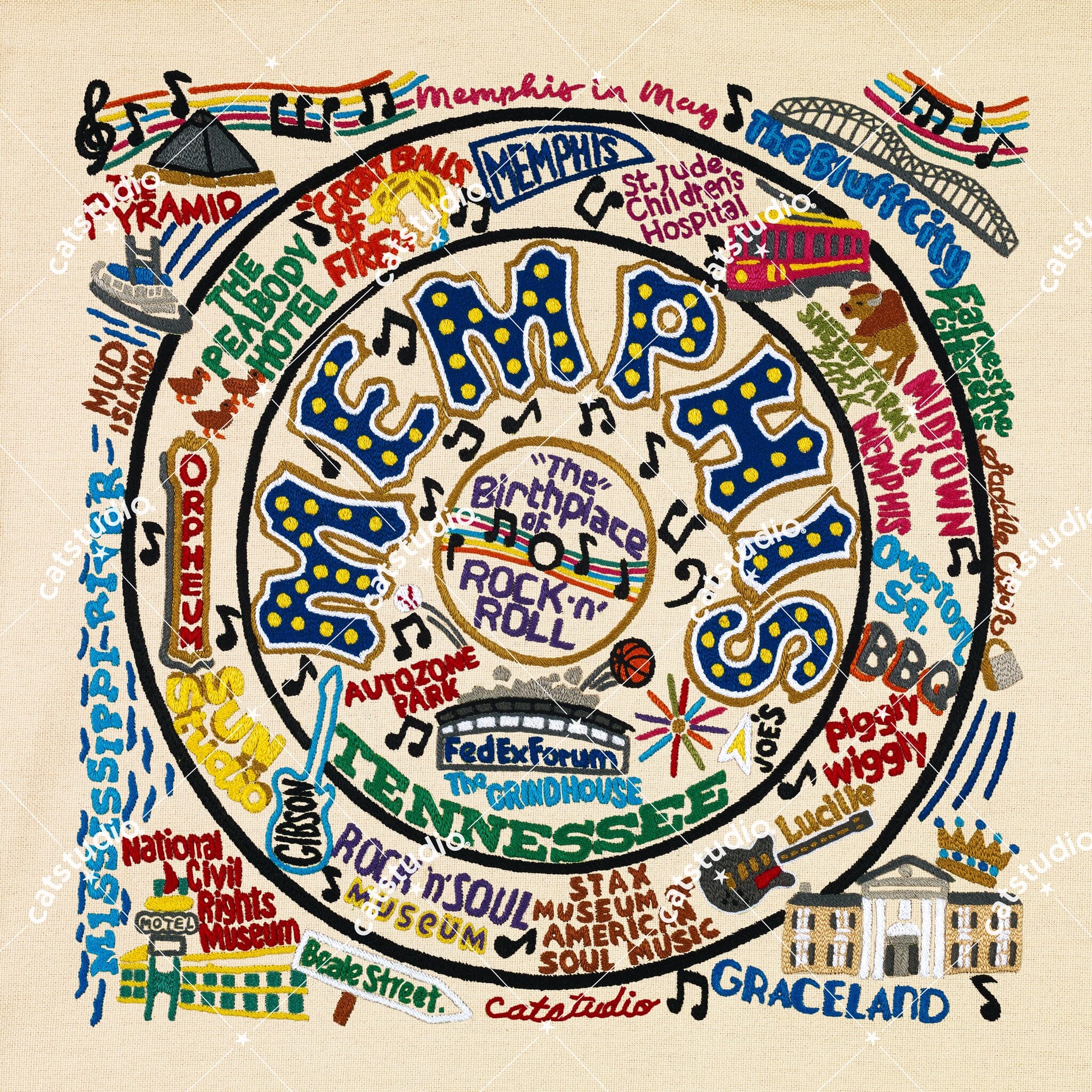 Memphis Fine Art Print | Tennessee Collection by catstudio – catstudio