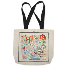 Load image into Gallery viewer, Michigan Tote Bag Canvas Tote Bag catstudio