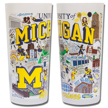 Load image into Gallery viewer, Michigan, University of Collegiate Drinking Glass Glass catstudio