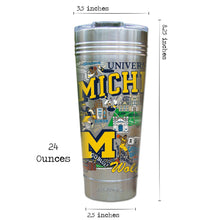 Load image into Gallery viewer, Michigan, University of Collegiate Thermal Tumbler Thermal Tumbler catstudio
