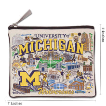 Load image into Gallery viewer, Michigan, University of Collegiate Zip Pouch Pouch catstudio