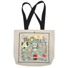 Load image into Gallery viewer, Mississippi Coast Tote Bag Canvas Tote Bag catstudio