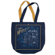 Load image into Gallery viewer, Mississippi Denim Tote Bag Denim Tote Bag catstudio