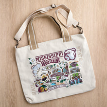 Load image into Gallery viewer, Mississippi State University Collegiate Tote Bag Collegiate Collegiate Tote Bag catstudio