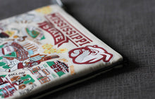 Load image into Gallery viewer, Mississippi State University Collegiate Zip Pouch Pouch catstudio
