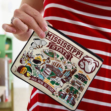 Load image into Gallery viewer, Mississippi State University Collegiate Zip Pouch Pouch catstudio