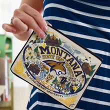 Load image into Gallery viewer, Montana State University Collegiate Zip Pouch Pouch catstudio