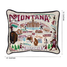 Load image into Gallery viewer, Montana, University of Collegiate Embroidered Pillow Pillow catstudio