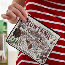 Load image into Gallery viewer, Montana, University of Collegiate Zip Pouch Pouch catstudio