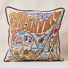 Load image into Gallery viewer, Nashville Hand-Embroidered Pillow Pillow catstudio