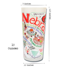 Load image into Gallery viewer, Nebraska, University of Collegiate Drinking Glass Glass catstudio