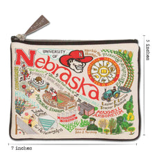 Load image into Gallery viewer, Nebraska, University of Collegiate Zip Pouch Pouch catstudio
