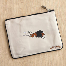 Load image into Gallery viewer, Nebraska Zip Pouch - Natural Pouch catstudio