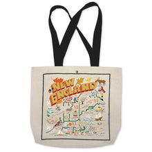 Load image into Gallery viewer, New England Tote Bag Canvas Tote Bag catstudio
