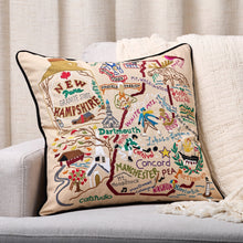 Load image into Gallery viewer, New Hampshire Hand-Embroidered Pillow Pillow catstudio