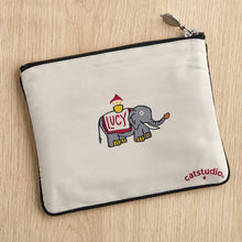 Load image into Gallery viewer, New Jersey Zip Pouch - Natural Pouch catstudio