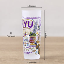 Load image into Gallery viewer, New York University (NYU) Collegiate Shot Glass Shot Glass catstudio
