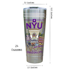 Load image into Gallery viewer, New York University (NYU) Collegiate Thermal Tumbler Thermal Tumbler catstudio