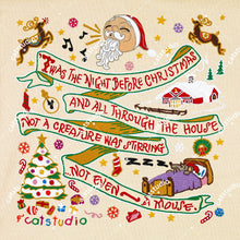 Load image into Gallery viewer, Night Before Christmas Fine Art Print Art Print catstudio