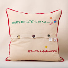 Load image into Gallery viewer, Night Before Christmas Hand-Embroidered Pillow Pillow catstudio