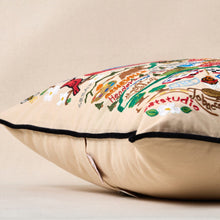 Load image into Gallery viewer, North Carolina Hand-Embroidered Pillow Pillow catstudio
