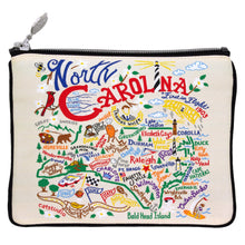 Load image into Gallery viewer, North Carolina Zip Pouch - Natural Pouch catstudio
