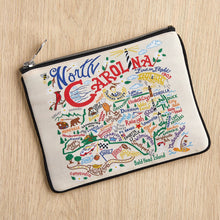 Load image into Gallery viewer, North Carolina Zip Pouch - Natural Pouch catstudio