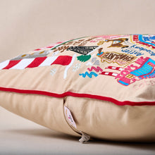 Load image into Gallery viewer, North Pole City Hand-Embroidered Pillow Pillow catstudio