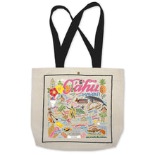 Load image into Gallery viewer, Oahu Tote Bag Canvas Tote Bag catstudio