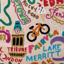 Load image into Gallery viewer, Oakland Hand-Embroidered Pillow Pillow catstudio