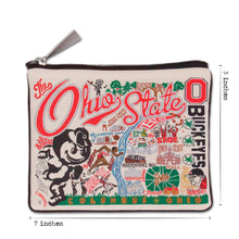 Load image into Gallery viewer, Ohio State University Collegiate Zip Pouch Pouch catstudio