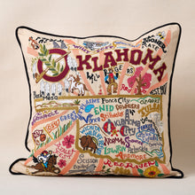 Load image into Gallery viewer, Oklahoma Hand-Embroidered Pillow Pillow catstudio