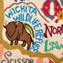 Load image into Gallery viewer, Oklahoma Hand-Embroidered Pillow Pillow catstudio