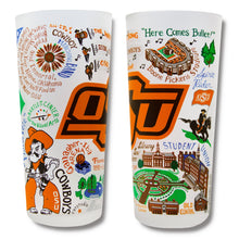 Load image into Gallery viewer, Oklahoma State University Collegiate Drinking Glass Glass catstudio