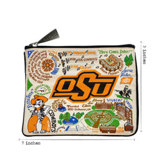 Load image into Gallery viewer, Oklahoma State University Collegiate Zip Pouch Pouch catstudio