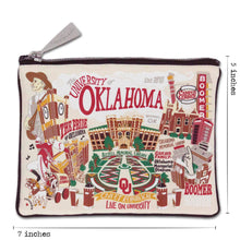 Load image into Gallery viewer, Oklahoma, University of Collegiate Zip Pouch Pouch catstudio